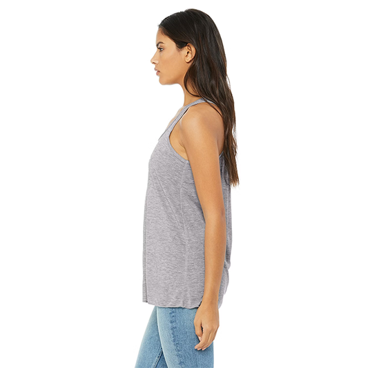 Women's Flowy Racerback Tank - Athletic Heather